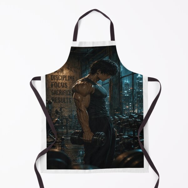 Item preview, Gym Motivation Anime Aesthetic - Discipline and Focus Workout Art designed and sold by Bathu Designs.