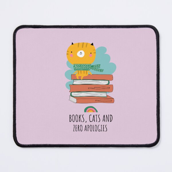 Item preview, Books, cats and zero apologies designed and sold by AJTindal.