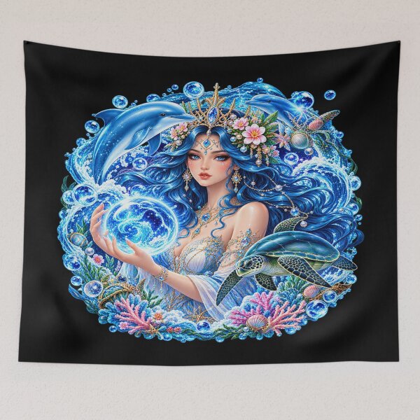 Item preview, Water Goddess – Mystical Ocean and Aquatic Magic designed and sold by TroviTutto.