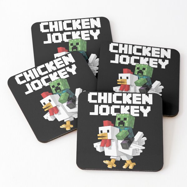 Item preview, Pixelated Chicken Jockey Funny Gaming  designed and sold by KellyKing71823.