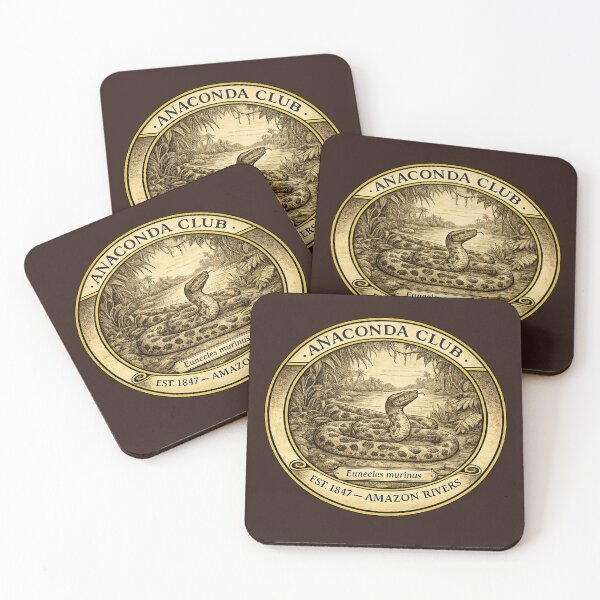Item preview, Anaconda Club Amazon Rivers Vintage Badge designed and sold by CalmCapy Co.