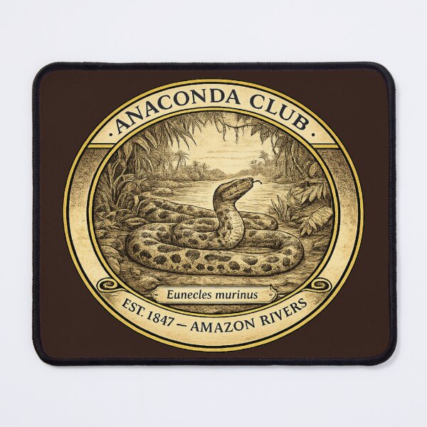 Item preview, Anaconda Club Amazon Rivers Vintage Badge designed and sold by CalmCapy Co.