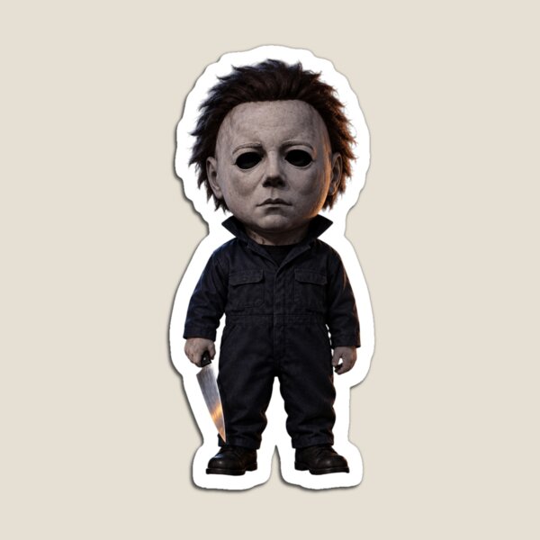 Item preview, Kawaii Michael Myers – Cute Halloween Slasher Sticker designed and sold by TheRealJoshD.