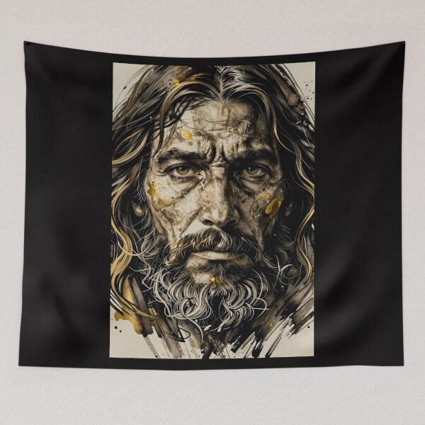 Item preview, Gothic Apostle Graphite and Ink Fine Art Portrait designed and sold by VintageManiac.