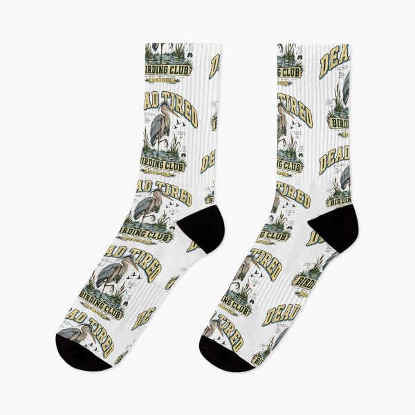 Item preview, Dead Tired Birding Club Funny Heron Birdwatching Design designed and sold by Trendy-Artistry.