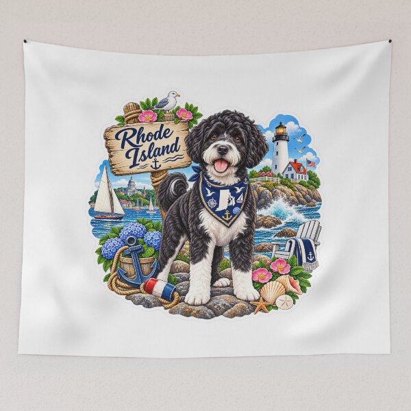 Item preview, Rhode Island Coastal Dog designed and sold by Whimspired By Paxx.