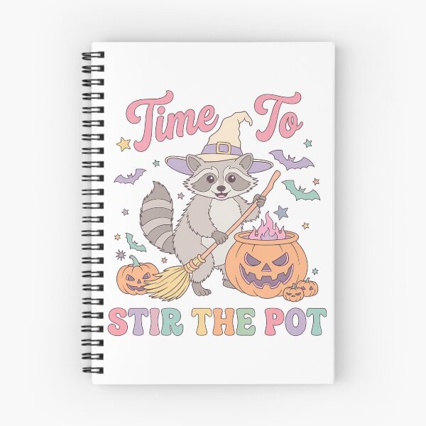 Item preview, Time To Stir The Pot Halloween Witch Raccoon designed and sold by KroghDs.