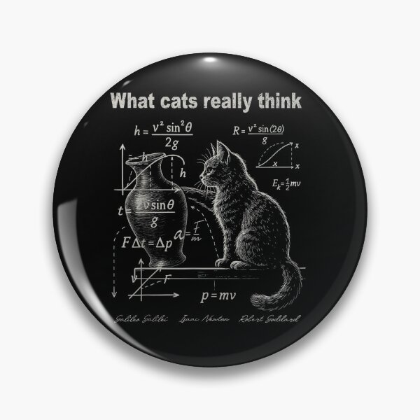 Item preview, What Cats Really Think Funny Cat Physics Science Humor Nerd Design designed and sold by Lexastrong.
