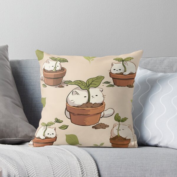 Item preview, Plant Pot Cats Seamless Pattern designed and sold by 123Long.