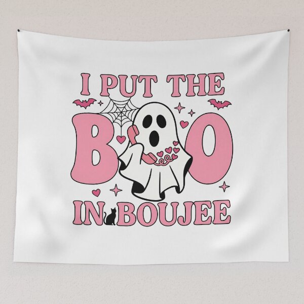 Item preview, I Put The Boo In Boujee Pink Halloween Ghost designed and sold by KroghDs.