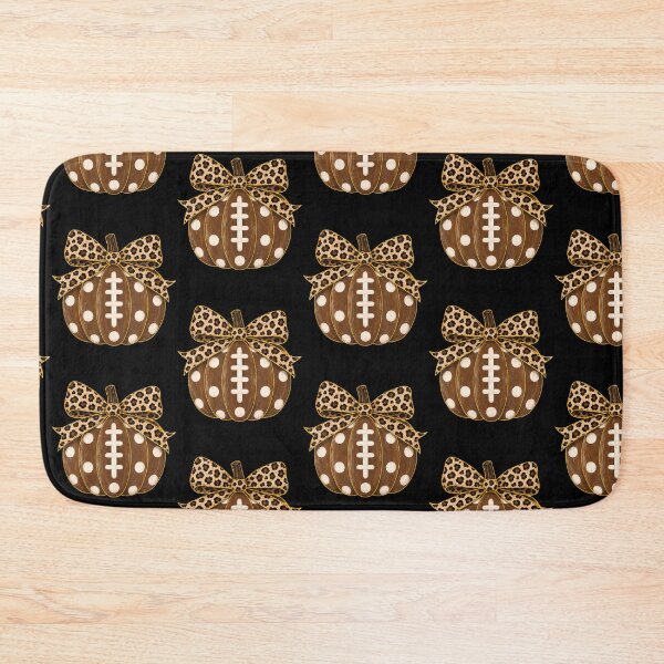 Item preview, Football Pumpkin Leopard Bow Fall Game Day High School  designed and sold by Strow--bary.