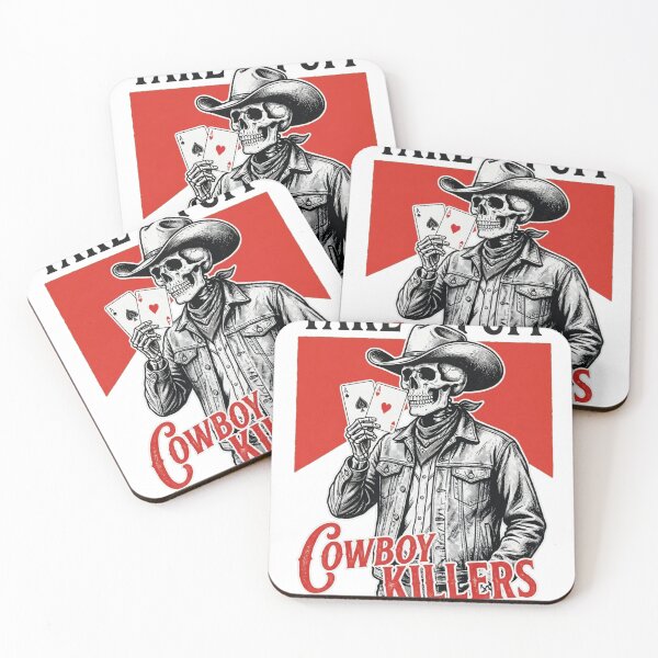 Item preview, Cowboy Killers Skeleton Cowboy Poker Art — Take a Puff Vintage Western Design designed and sold by inkfluenceart.