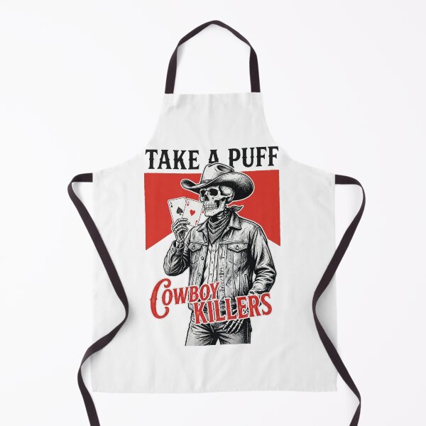 Item preview, Cowboy Killers Skeleton Cowboy Poker Art — Take a Puff Vintage Western Design designed and sold by inkfluenceart.