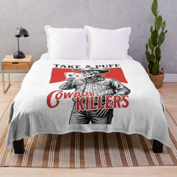 Item preview, Cowboy Killers Skeleton Cowboy Poker Art — Take a Puff Vintage Western Design designed and sold by inkfluenceart.