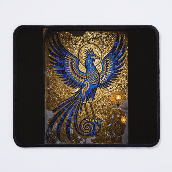 Item preview, Sacred Phoenix Rising Fire Gold Esoteric Art designed and sold by VintageManiac.