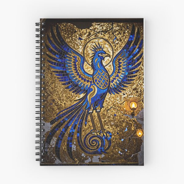 Item preview, Sacred Phoenix Rising Fire Gold Esoteric Art designed and sold by VintageManiac.