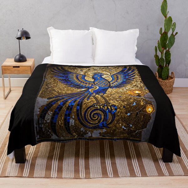 Item preview, Sacred Phoenix Rising Fire Gold Esoteric Art designed and sold by VintageManiac.