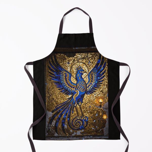 Item preview, Sacred Phoenix Rising Fire Gold Esoteric Art designed and sold by VintageManiac.