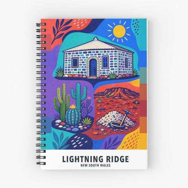 Item preview, Lightning Ridge Bottle House Cactus Gardens designed and sold by Print My Town.
