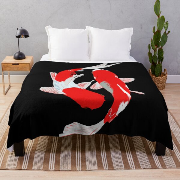 Item preview, Traditional Red Yin Yang Koi Fish Japanese Art designed and sold by Rhapsodic1290.
