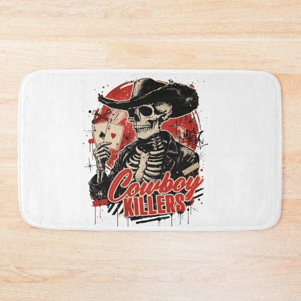 Item preview, Cowboy Killers Skeleton Poker Western Art — Ace's Vintage Grunge Design designed and sold by inkfluenceart.