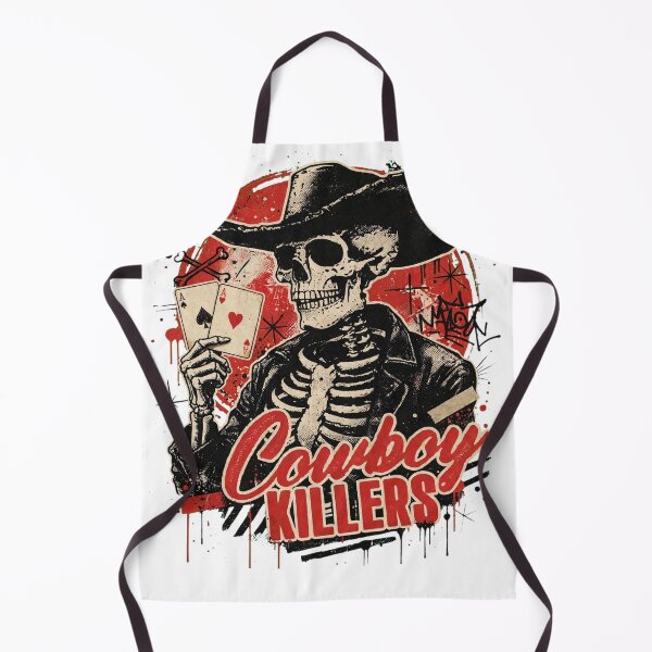 Item preview, Cowboy Killers Skeleton Poker Western Art — Ace's Vintage Grunge Design designed and sold by inkfluenceart.