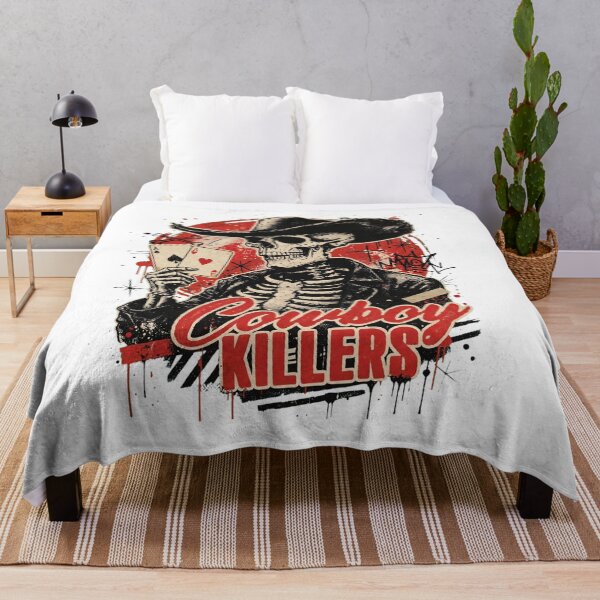 Item preview, Cowboy Killers Skeleton Poker Western Art — Ace's Vintage Grunge Design designed and sold by inkfluenceart.