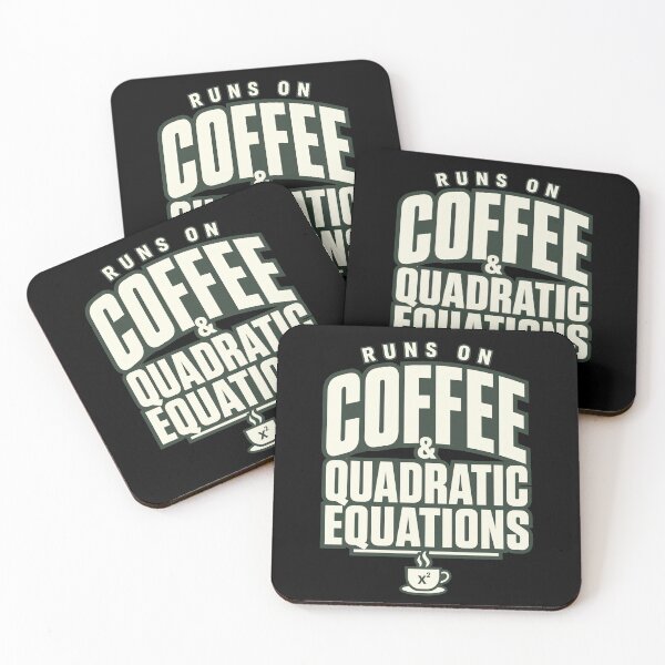 Item preview, Runs On Coffee And Quadratic Equations  designed and sold by Fun2Fentastic.