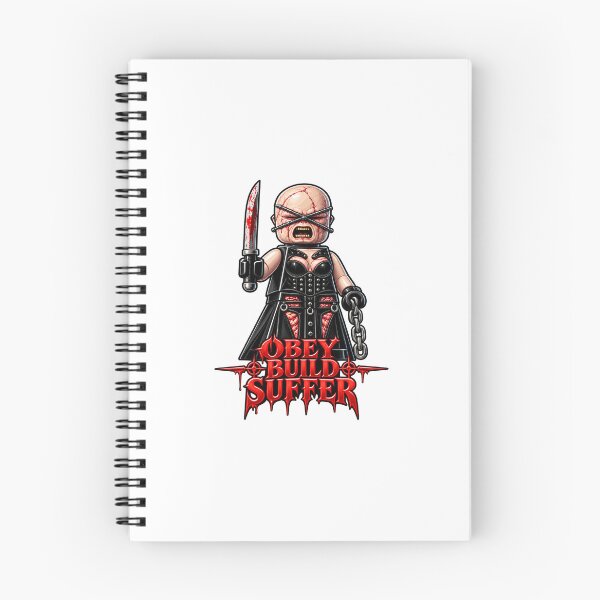 Item preview, Obey Build Suffer – Gothic Brick Horror Character designed and sold by MAF_Merch.