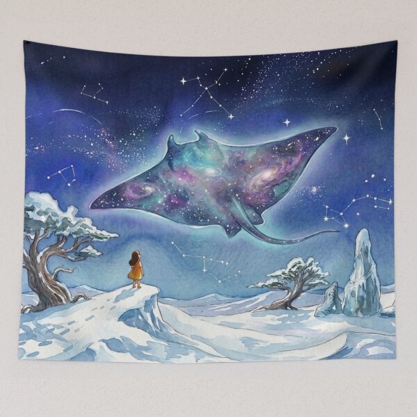 Item preview, Celestial Stingray Starlit Winter designed and sold by Dreamic.Art.