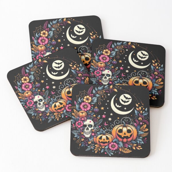 Item preview, retro floral pumpkin designed and sold by BriSher.