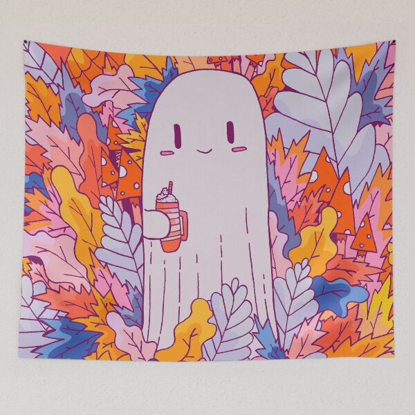 Item preview, Vibrant happy ghost designed and sold by Swadeillustrations.