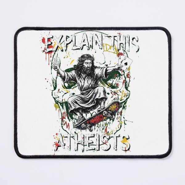 Item preview, Explain This Atheists Poker Jesus Skateboard Art Poker T-shirt designed and sold by inkfluenceart.