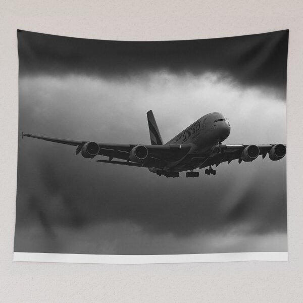 Item preview, Emirates Superjumbo in Black and White designed and sold by Skyframe Aviation.