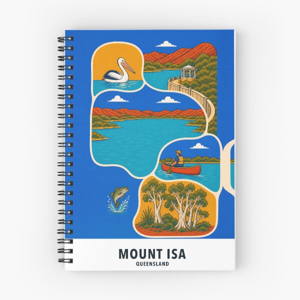 Item preview, Mount Isa Lake Moondarra Outback Nature designed and sold by Print My Town.