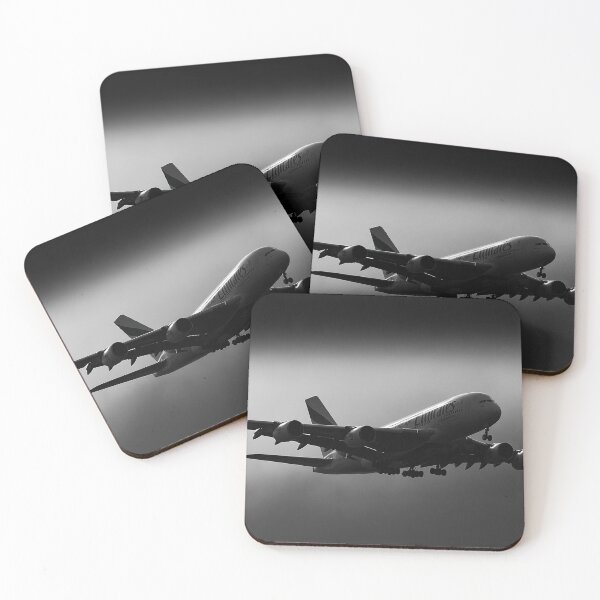 Item preview, Emirates A380 - Aviation in Monochrome designed and sold by Skyframe Aviation.