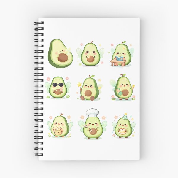 Item preview, Adorable Avocado Angel Characters designed and sold by HoneyBlizz.
