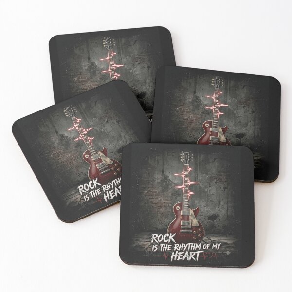 Item preview, Rock is the Rhythm of My Heart | Vintage Electric Guitar ECG T-Shirt designed and sold by ArthurShu.