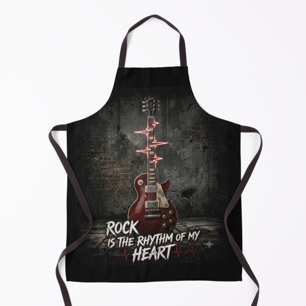 Item preview, Rock is the Rhythm of My Heart | Vintage Electric Guitar ECG T-Shirt designed and sold by ArthurShu.