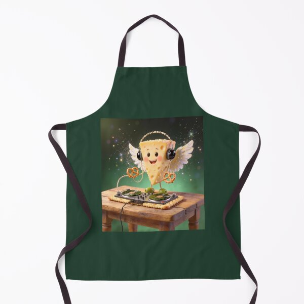 Item preview, Cute Cheese Angel DJ Playing Music on Cracker Turntables designed and sold by OksArtStudio.