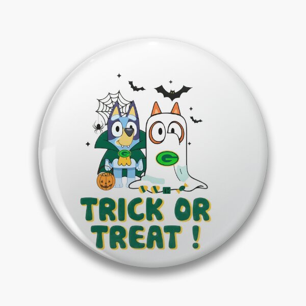 Item preview, Bluey Bingo Halloween Trick Treat Green Bay Packers designed and sold by ew7987049.