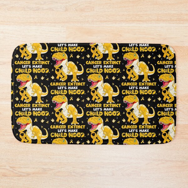 Item preview, Let'S Make Childhood Cancer Extinct Cute Yellow Dinosaur Kid designed and sold by Strow--bary.