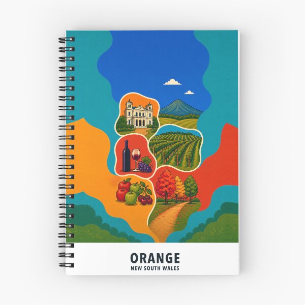 Item preview, Orange NSW Food Wine Civic Heritage designed and sold by Print My Town.