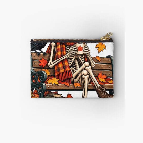 Item preview, Skeleton Enjoying His Autumn Coffee designed and sold by TOMSZE.