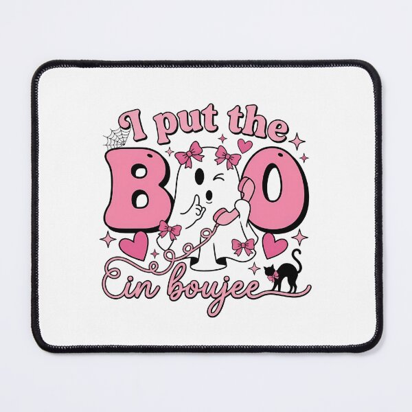 Item preview, I Put The Boo In Boujee Pink Halloween Ghost designed and sold by KroghDs.