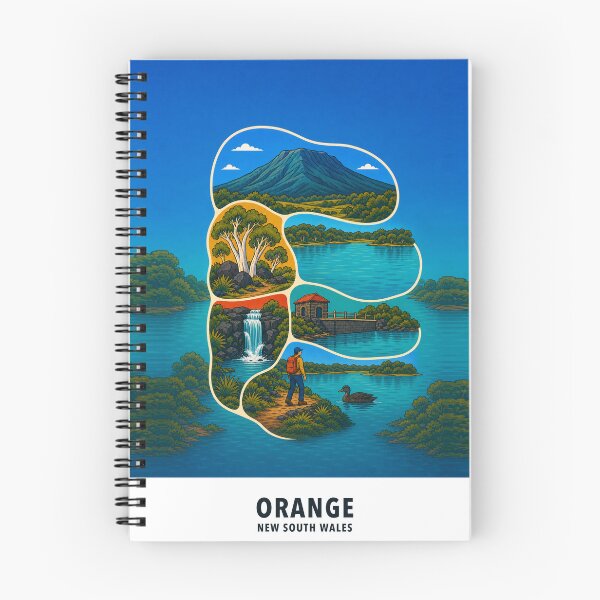 Item preview, Orange Mount Canobolas Lake Nature designed and sold by Print My Town.