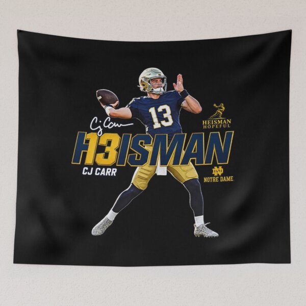 Item preview, Notre Dame Football CJ Carr Game Face designed and sold by Renographicss.