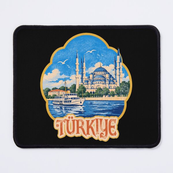 Item preview, Turkiye Travel Vintage Istanbul Turkey Blue Mosque designed and sold by BarnettemarArts.