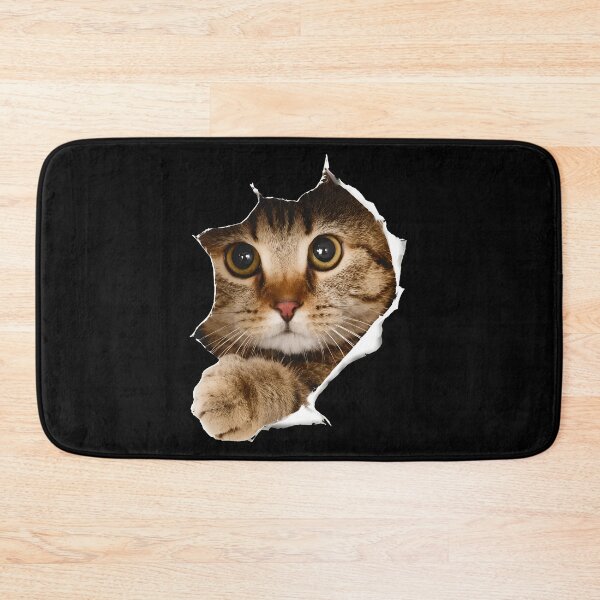 Item preview, Peeking Cat Through Torn Paper designed and sold by OlyvieArt.