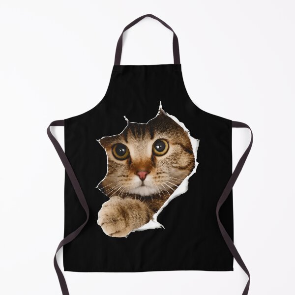 Item preview, Peeking Cat Through Torn Paper designed and sold by OlyvieArt.